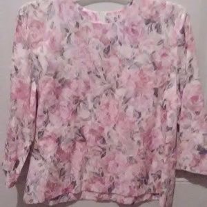 Pink Brocade Top
